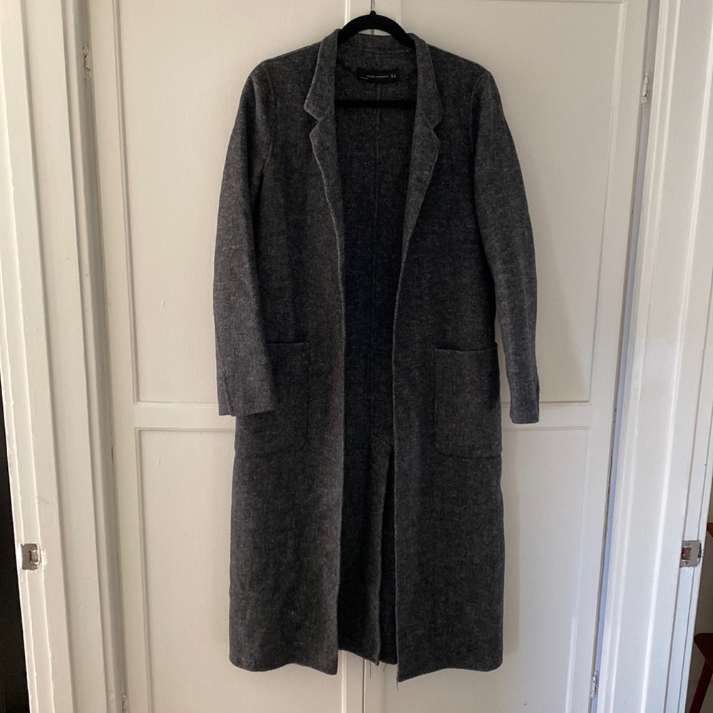Charcoal Grey Zara Peacoat
